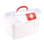 Аптечка органайзер з відсіками 26х17см Білий контейнер для зберігання ліків, кейс під аптечку (VS7006398) - изображение 5