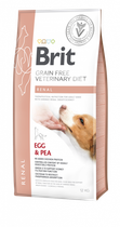Сухий корм для дорослих Brit VetDiets у разі ниркової недостатності з яйцем, горохом і гречкою