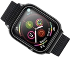 Pasek + etui Usams ZB73IW1 (US-ZB073) do Apple Watch Series 4/5/6/7/SE 40-41 mm Czarny (6958444967455) - obraz 1