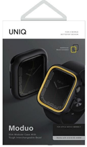 Etui Uniq Moduo do Apple Watch Series 4/5/6/7/8/SE/SE2 40-41 mm Czarny/Musztardowy (8886463680933) - obraz 3