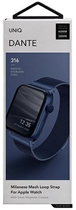 Pasek Uniq Dante Stainless Steel do Apple Watch Series 1/2/3/4/5/6/7/8/SE/SE2 38-41 mm Niebieski (8886463675755) - obraz 2