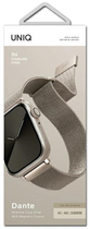 Ремінець Uniq Dante Stainless Steel для Apple Watch Series 1/2/3/4/5/6/7/8/SE/SE2 38-41 мм Starlight (8886463679524) - зображення 3