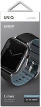 Pasek Uniq Linus Airosoft Silicone do Apple Watch Series 1/2/3/4/5/6/7/8/SE/SE2 38-41 mm Czarny (8886463680865) - obraz 2