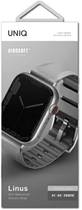 Pasek Uniq Linus Airosoft Silicone do Apple Watch Series 1/2/3/4/5/6/7/8/SE/SE2 38-41 mm Szary (8886463680872) - obraz 2