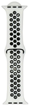 Ремінець Beline Sport Silicone для Apple Watch Series 1/2/3/4/5/6/7/8/SE/SE2/Ultra 42-49 мм White-Black (5904422919894) - зображення 2