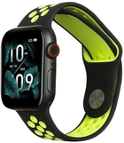 Ремінець Beline Sport Silicone для Apple Watch Series 1/2/3/4/5/6/7/8/SE/SE2/Ultra 42-49 мм Black-Lime (5904422919887) - зображення 1
