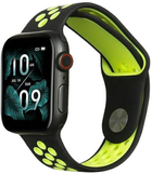 Ремінець Beline Sport Silicone для Apple Watch Series 1/2/3/4/5/6/7/8/SE/SE2/Ultra 42-49 мм Black-Lime (5904422919887)