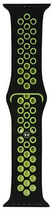 Ремінець Beline Sport Silicone для Apple Watch Series 1/2/3/4/5/6/7/8/SE/SE2/Ultra 42-49 мм Black-Lime (5904422919887) - зображення 2
