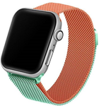 Pasek Beline Steel do Apple Watch Series 1/2/3/4/5/6/7/8/SE/SE2/Ultra 42-49 mm Zielono-Pomarańczowy (5904422913311) - obraz 1