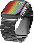 Pasek Mercury Metal do Apple Watch Series 1/2/3/4/5/6/7/8/SE/SE2/Ultra 42-45 mm Czarny (8809724801434) - obraz 1