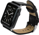 Pasek X-Doria Lux 23821 do Apple Watch Series 1/2/3/4/5/6/7/8/SE/SE2 38-41 mm Czarny (6950941439664) - obraz 2