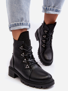 Жіночі зимові черевики низькі S.Barski HY93-52A 36 Чорні (5905677983128) - зображення 7