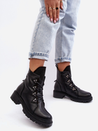 Жіночі зимові черевики низькі S.Barski HY93-52A 37 Чорні (5905677983135) - зображення 5