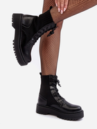 Жіночі черевики високі Dedinva 38 Чорні (5905677979862) - зображення 8