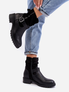 Жіночі зимові черевики низькі Cillolis 36 Чорні (5905677979725) - зображення 6