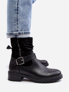 Жіночі зимові черевики низькі Cillolis 40 Чорні (5905677979763) - зображення 7