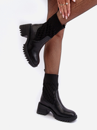 Жіночі черевики високі Briogen 38 Чорні (5905677980820) - зображення 3