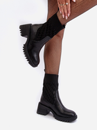 Жіночі черевики високі Briogen 39 Чорні (5905677980837) - зображення 3