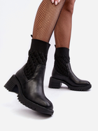 Жіночі черевики високі Briogen 38 Чорні (5905677980820) - зображення 7