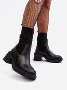 Жіночі черевики високі Briogen 41 Чорні (5905677980851) - зображення 7