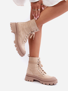 Жіночі зимові черевики низькі Gordts 38 Бежеві (5905677980707) - зображення 3