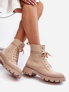 Жіночі зимові черевики низькі Gordts 39 Бежеві (5905677980714) - зображення 4