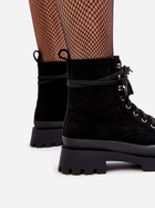 Жіночі зимові черевики низькі Gordts 37 Чорні (5905677980578) - зображення 7