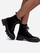 Жіночі зимові черевики низькі Gordts 40 Чорні (5905677980608) - зображення 3