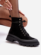 Жіночі зимові черевики низькі Gordts 38 Чорні (5905677980585) - зображення 8