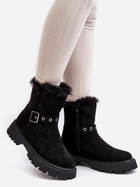 Жіночі зимові черевики високі Vinceza Morcos 37 Чорні (5905677957075) - зображення 5