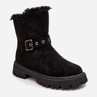 Жіночі зимові черевики високі Vinceza Morcos 39 Чорні (5905677957099) - зображення 2