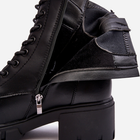 Жіночі зимові черевики високі Vinceza Evrarda 36 Чорні (5905677956832) - зображення 11