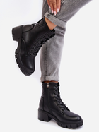 Жіночі зимові черевики високі Vinceza Evrarda 38 Чорні (5905677956856) - зображення 3