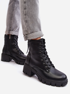 Жіночі зимові черевики високі Vinceza Evrarda 37 Чорні (5905677956849) - зображення 5