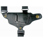 Кобура Медан для Walther PP оперативная кожаная универсальная на скобе с кожаным креплением и подсумком под магазин (1009 Walther PP) - изображение 3