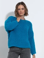 Sweter damski luźny Fobya F1499 46/48 Granatowy (5903707146994) - obraz 1