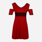 Нічна сорочка жіноча DKaren Slip Rikki S Червона (5903251373266) - зображення 3