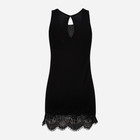 Нічна сорочка жіноча DKaren Slip Taylor XS Чорна (5903251377097) - зображення 4