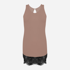 Нічна сорочка жіноча DKaren Slip Taylor XS Капучіно (5903251377332) - зображення 1