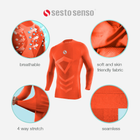 Koszulka męska termiczna bez rękawów Sesto Senso CL38 S/M Pomarańczowa (5904280037587) - obraz 8