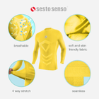 Koszulka męska termiczna bez rękawów Sesto Senso CL38 S/M Żółta (5904280037679) - obraz 8