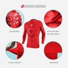 Koszulka męska termiczna długi rękaw Sesto Senso CL40 L/XL Czerwona (5904280038164) - obraz 8