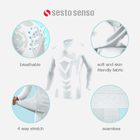 Koszulka męska termiczna długi rękaw Sesto Senso CL40 L/XL Biała (5904280037983) - obraz 8