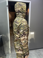 Куртка тактическая на флисе, Мультикам, размер XL, подкладка - флис, демисезонная флисовая куртка для военных - изображение 3