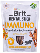 Ласощі для собак Brit Dental Stick Імунопробіотики та кориця 251 г (8595602564378) - зображення 1