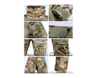 Тактический комплект зимней военной одежды Brutal's Multicam, убакс с длинным рукавом и налокотниками, брюки с наколенниками+ куртка G8 Мультикам р.L - изображение 3