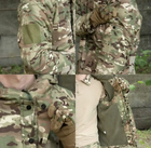 Тактичний комплект зимового військового одягу Brutal's Multicam, убакс з довгим рукавом та налокітниками, штани з наколінниками+ куртка G8 Мультикам р.XL - зображення 7