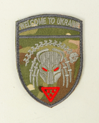 Шеврон, нарукавна емблема з вишивкою Ласкаво просимо до України (кіборг) на липучці Розмір 70×95мм - зображення 5