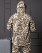 Мужская куртка Soft Shell пиксель на Флисе ветрозащитная Демисезонная с липучками под шеврон 3XL - изображение 6