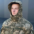 Чоловічий зимовий Костюм "Кордон-6" Куртка + Штани / Польова форма на флісі саржа піксель розмір S - зображення 6